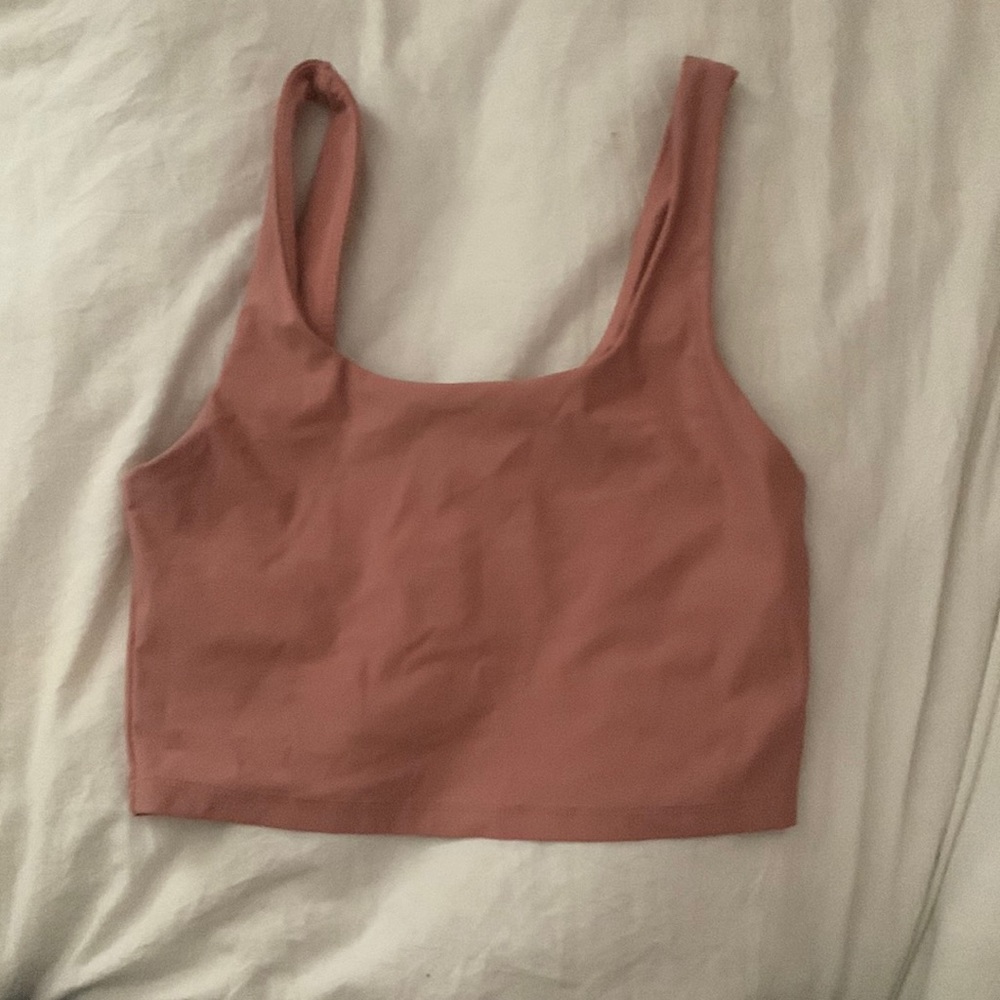 Athletic pink top